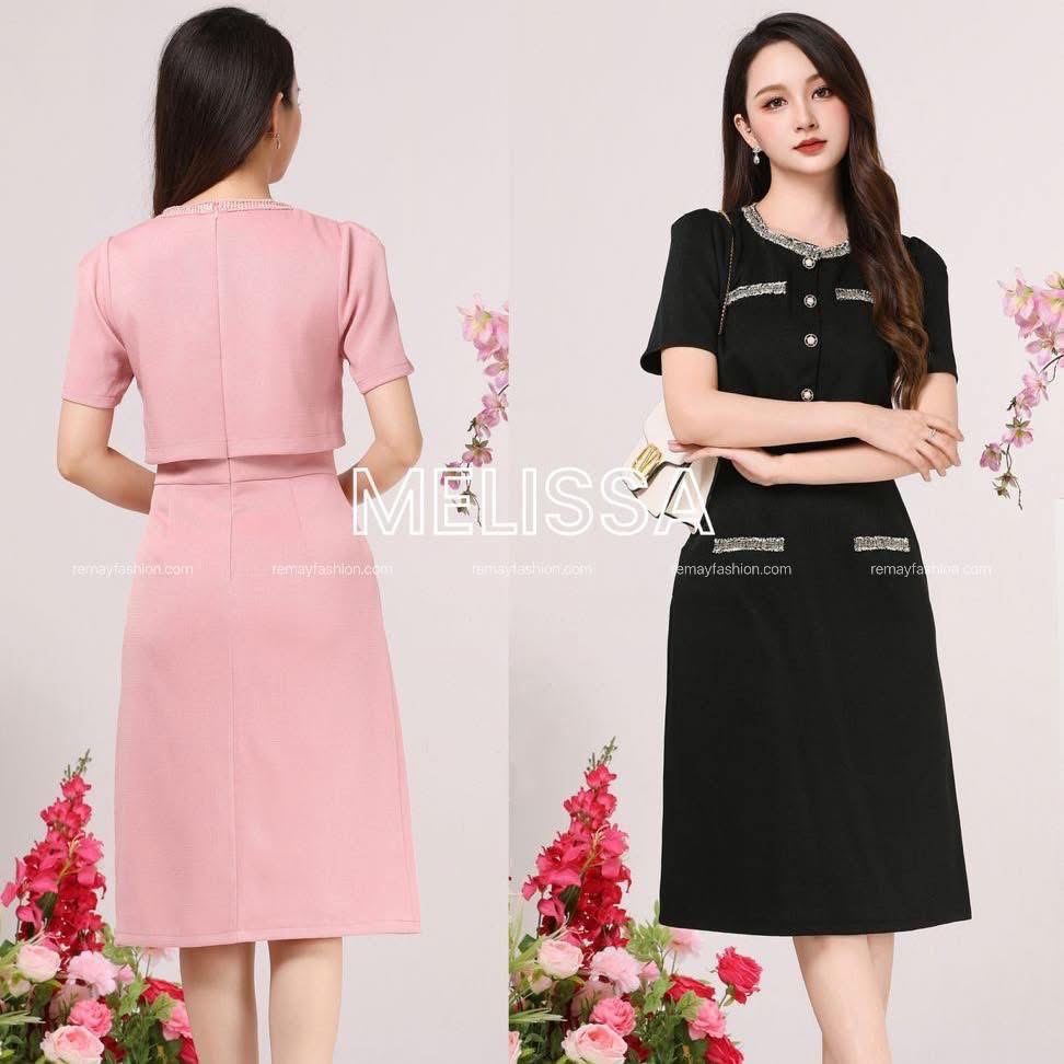 Chic Fake Two-Piece Dress - Image 3