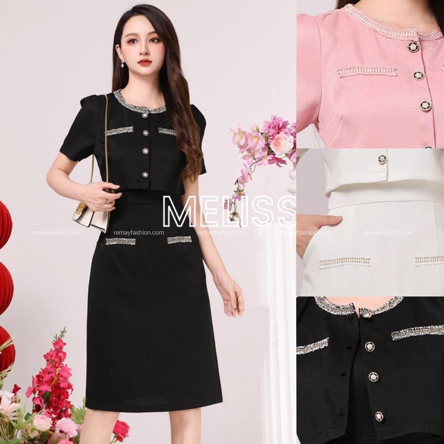 Chic Fake Two-Piece Dress - Image 4