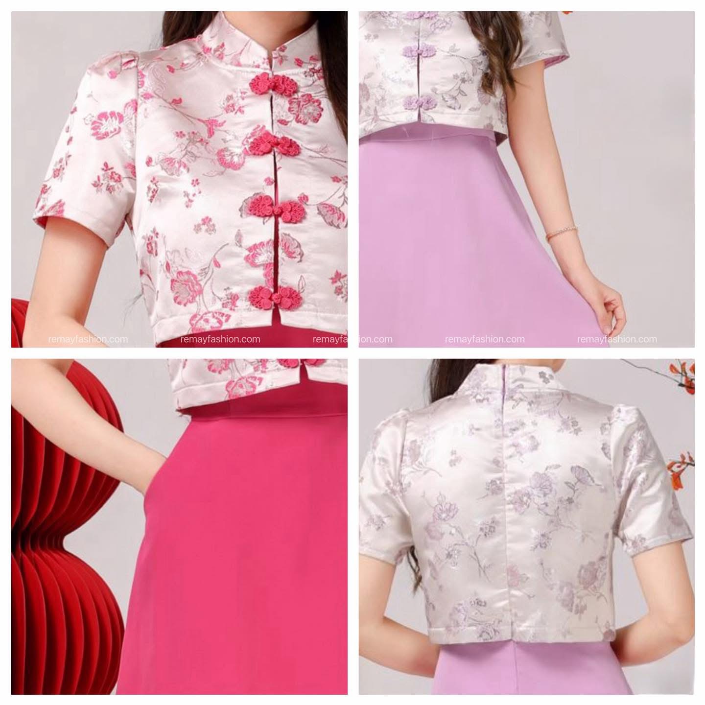 Fake Two-Piece Cheongsam - Image 6