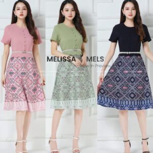 Colourblock Batik Dress