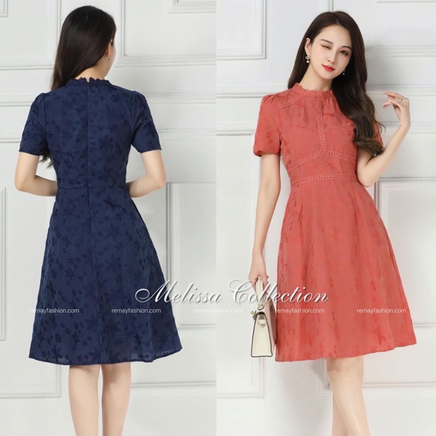 Premium Floral Embroidery Dress - Image 2