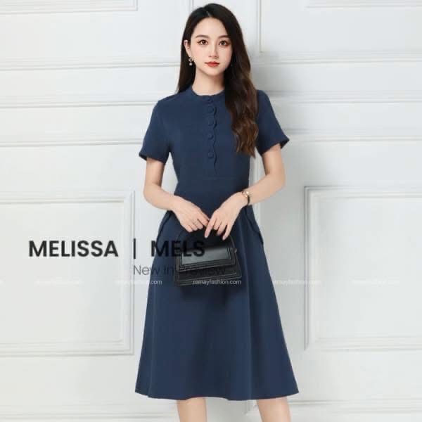 Stand-Up Collar Dress - Image 3