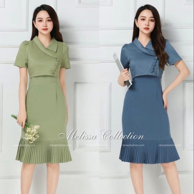 Chic Fake-Two Piece Dress - Image 5