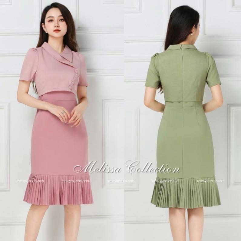 Chic Fake-Two Piece Dress - Image 6