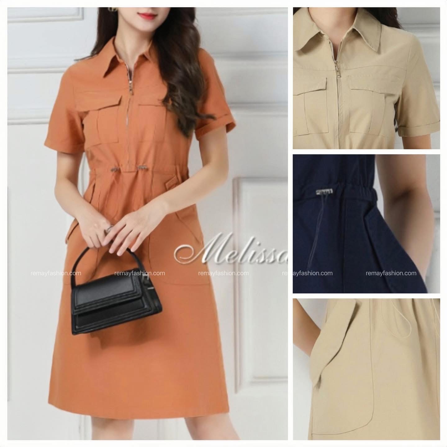 Casual Washed Cotton Dress - Image 4